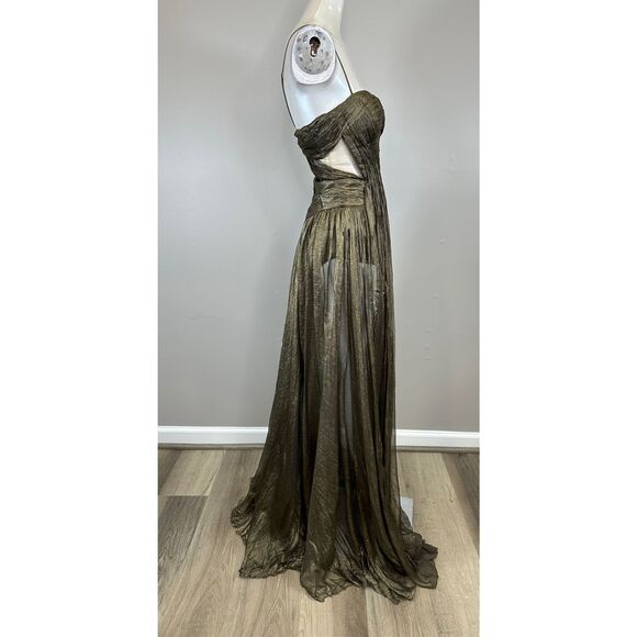 MARIA LUCIA HOHAN allar plissé-effect maxi dress Size IT38(US2) $1950 - Picture 7 of 14
